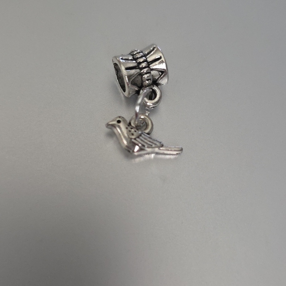 Bird Charm for European Style Bracelets Fits Pandora Systems